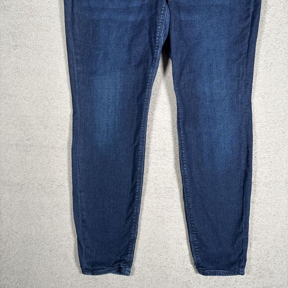 Old Navy Jeans Women’s Plus Size 20 Mid Rise Rockstar Super Skinny Dark Wash - Picture 3 of 11